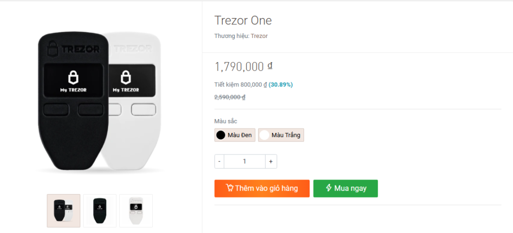 Store ThuanCapital - Ví lạnh Trezor One