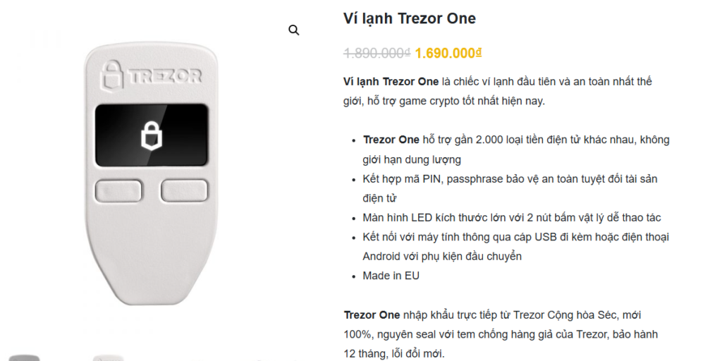 Vilanh.com - Ví trezor One